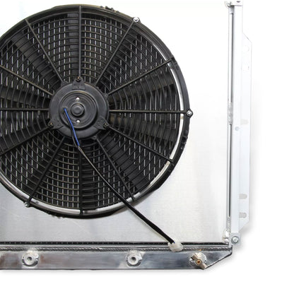 Powder-Coated Radiator & Fan Shroud Welded Seam Detail 2 for 1953-1956 Ford F-Series 3.6L L6 Pickup