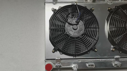 2-Row Aluminum Radiator & Fan Shroud for 2003-2007 Subaru Impreza, Saab Baja 9-2X 2.5L H4 AT MT