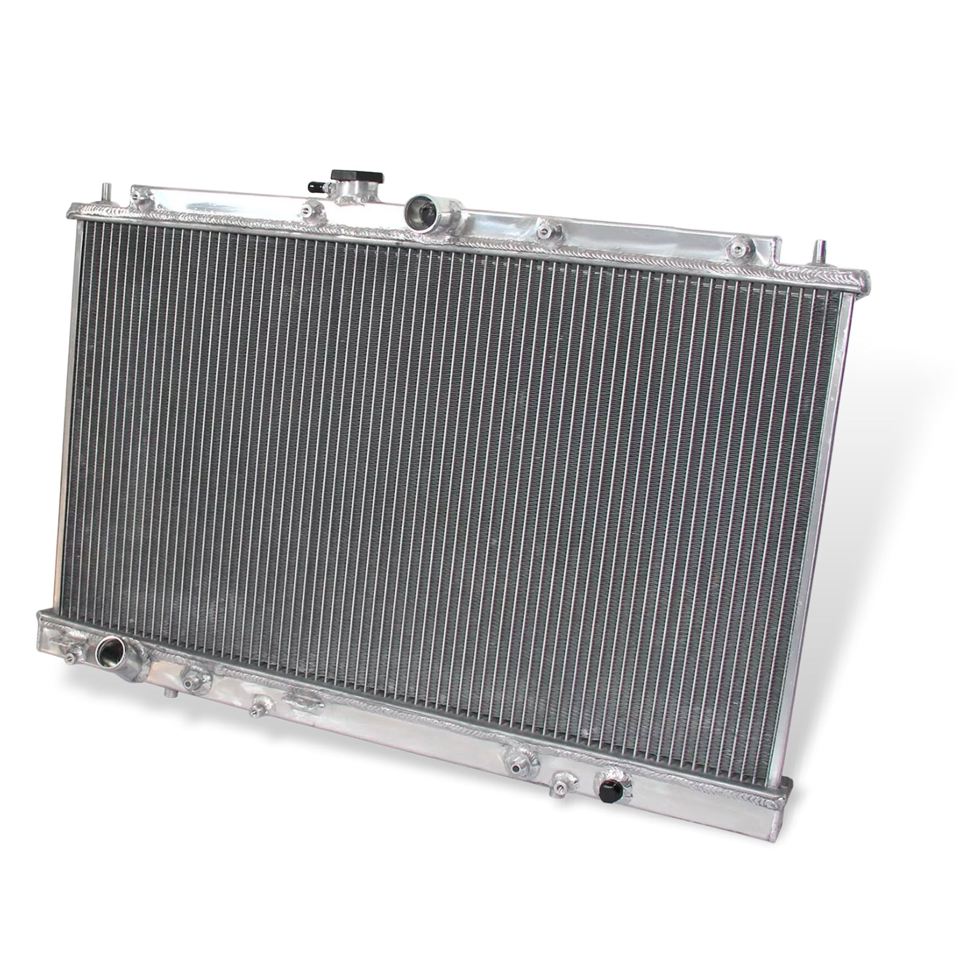 Aluminum Radiator right side cross-section view Accord (1998-2002) / TL (1999-2001) 3.0L/3.2L V6 Direct Fit