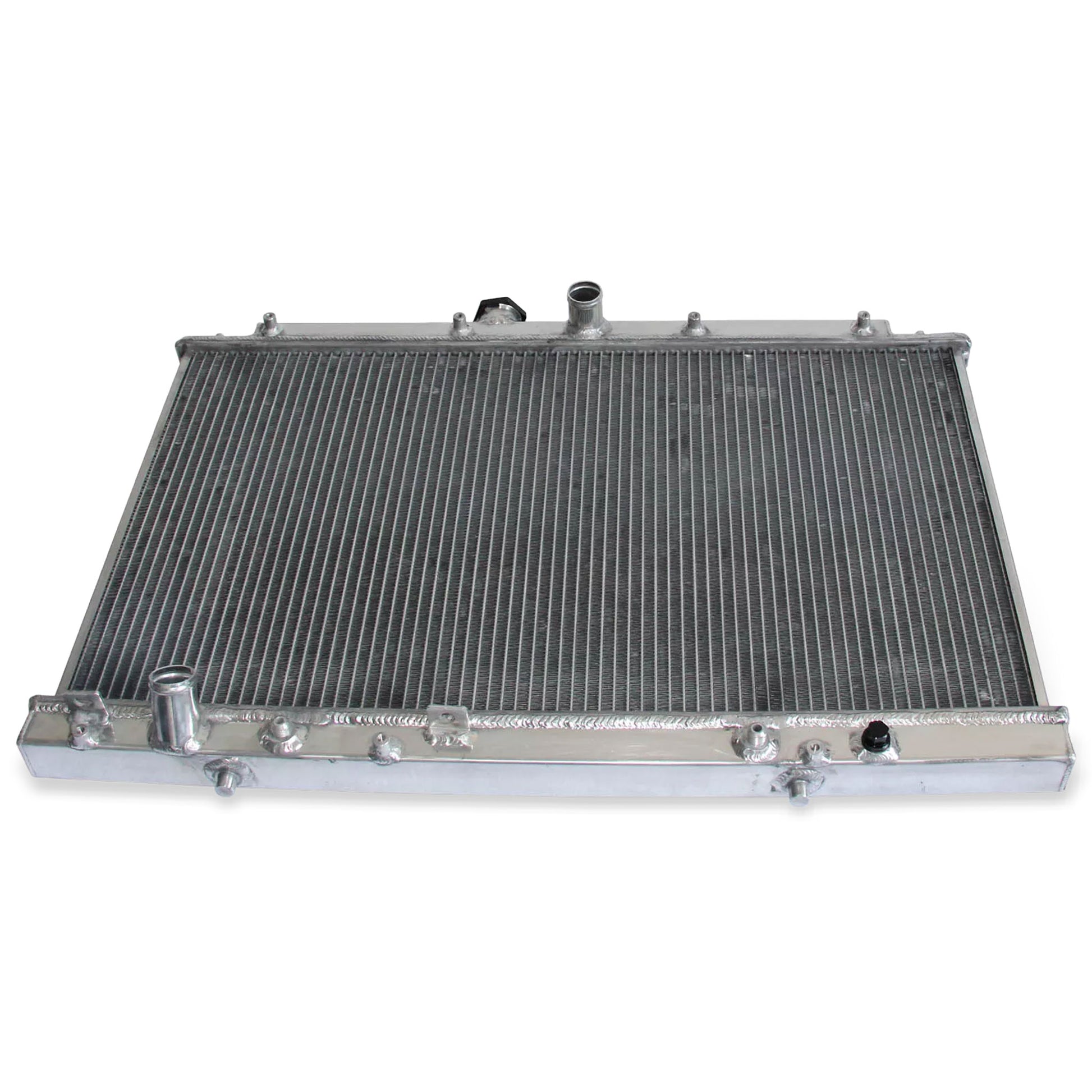 Aluminum Radiator top view Accord (1998-2002) / TL (1999-2001) 3.0L/3.2L V6 OEM Mounts