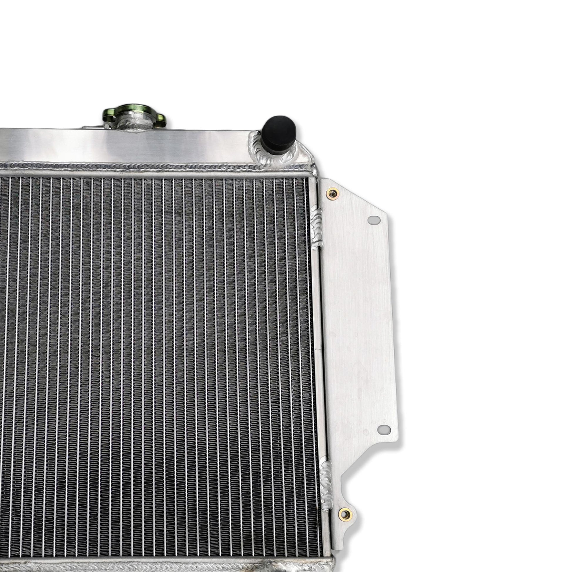 Right side of the lightweight radiator kit for the Suzuki Jimny SJ410/SJ413, showcasing its efficient core design.