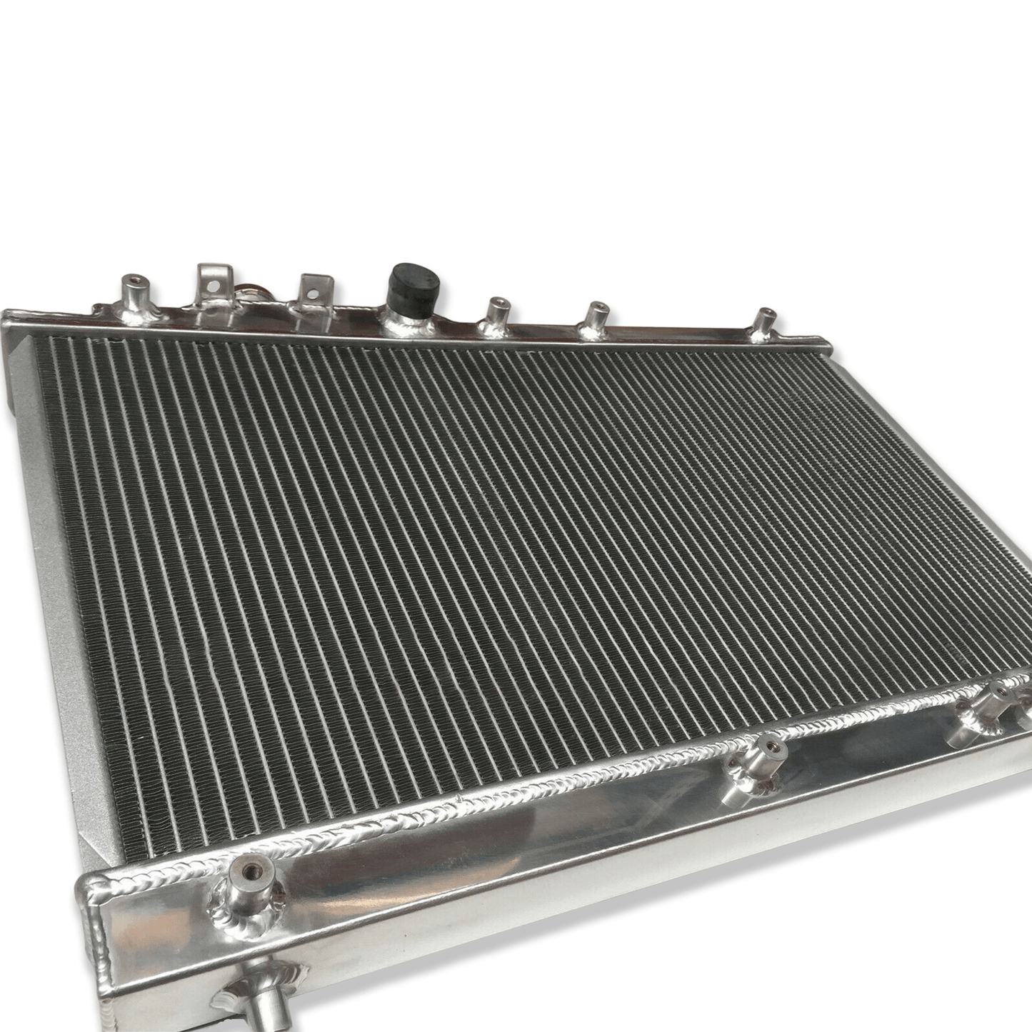 Right side of the MT radiator for the legendary Toyota Celica ST205, showcasing its lightweight and efficient core design.