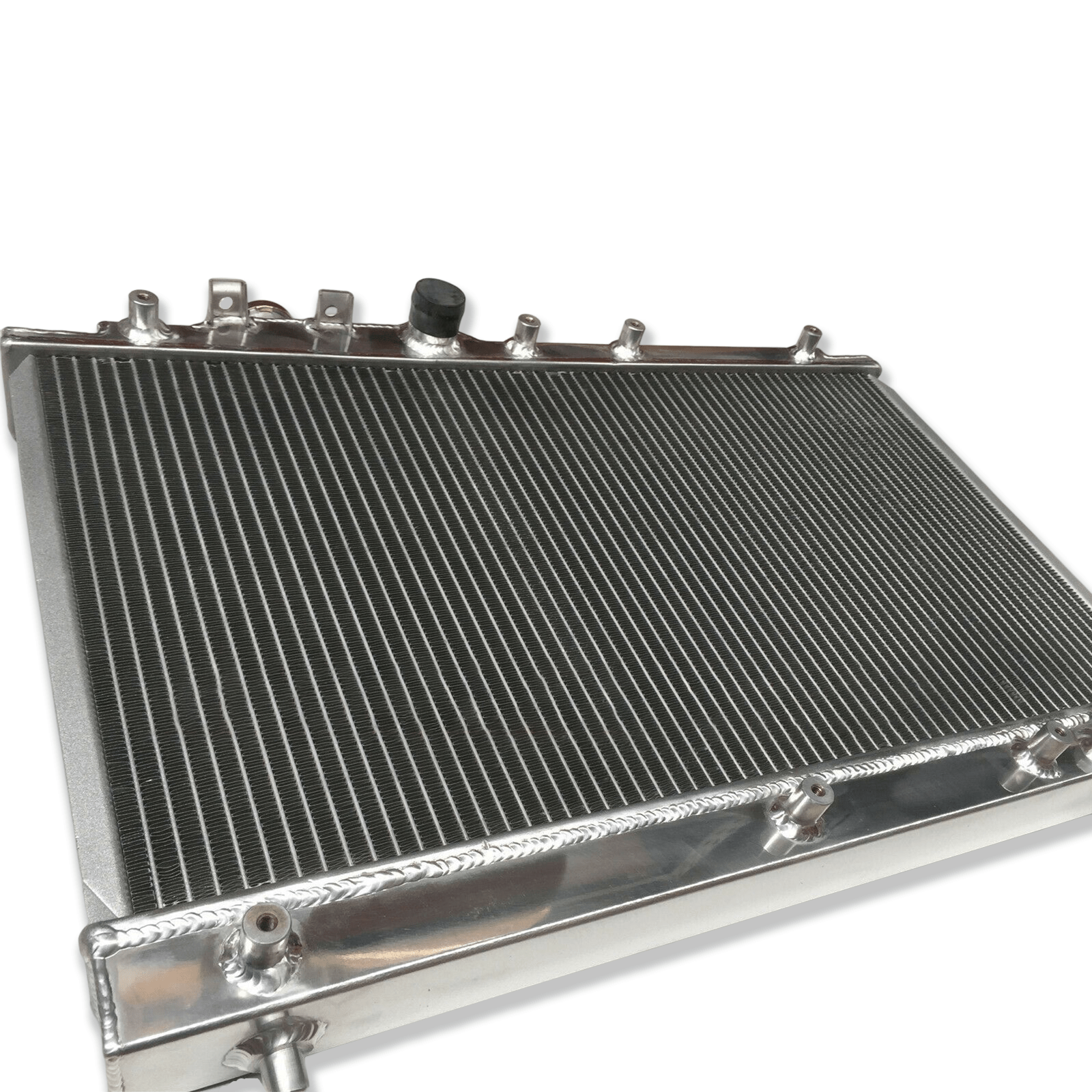 Right side of the MT radiator for the legendary Toyota Celica ST205, showcasing its lightweight and efficient core design.