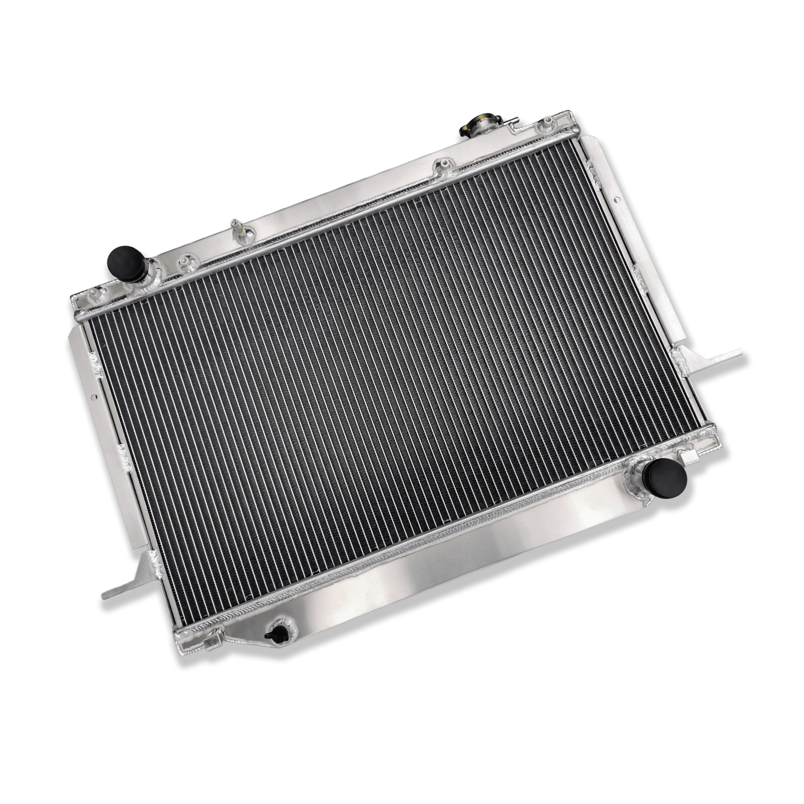 Right side of the MT radiator for the 4.5L Lexus LX450 and Landcruiser 80 Series, showcasing its high-capacity design for better cooling in tough conditions.