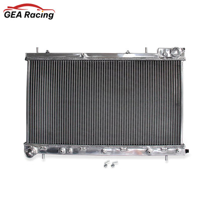 Aluminum radiator 2-row front mounting points Subaru Forester Turbocharged SG5 (2004-2005) Pressure Tested
