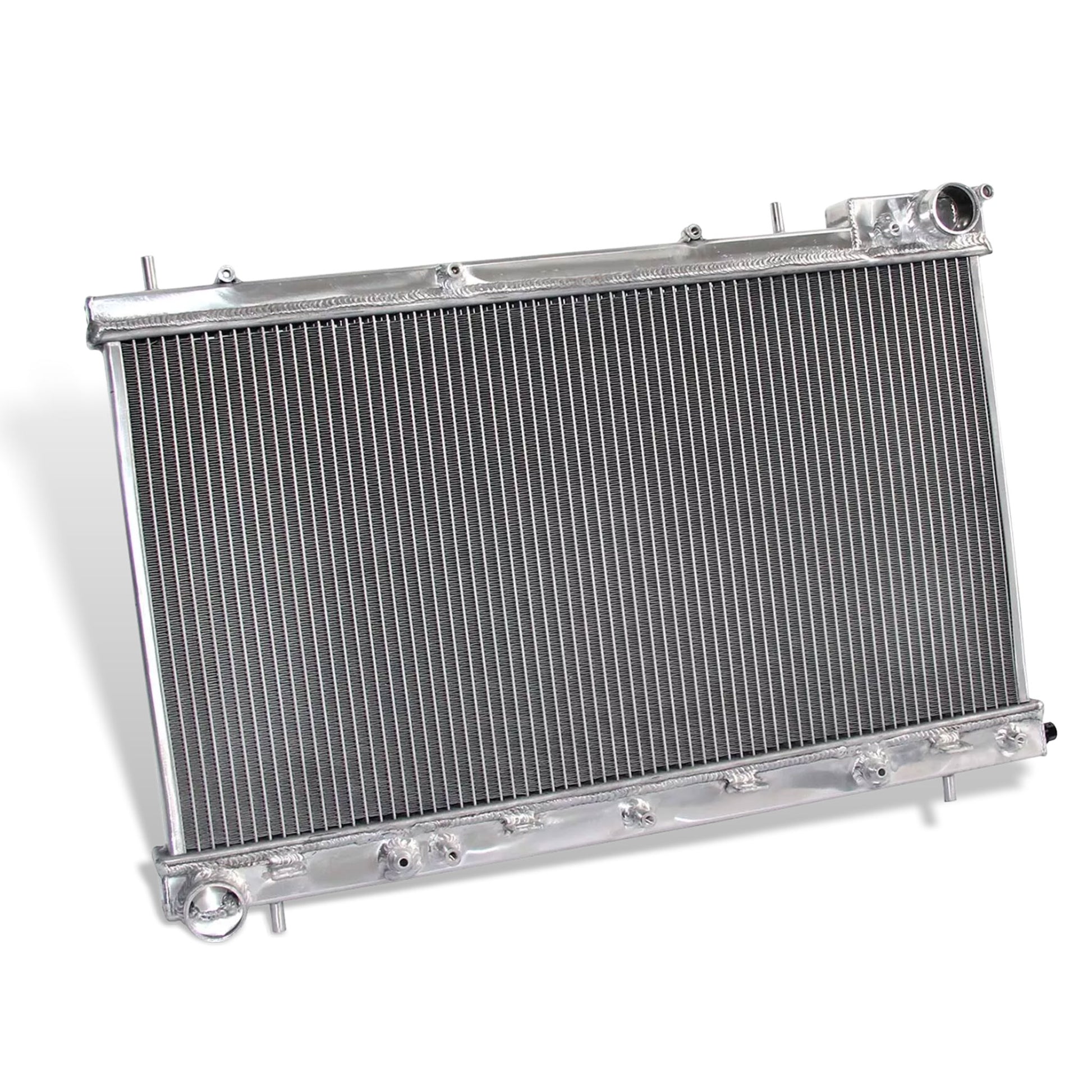 Aluminum radiator 2-row left side view Subaru Forester Turbocharged SG5 (2004-2005) Direct Fit