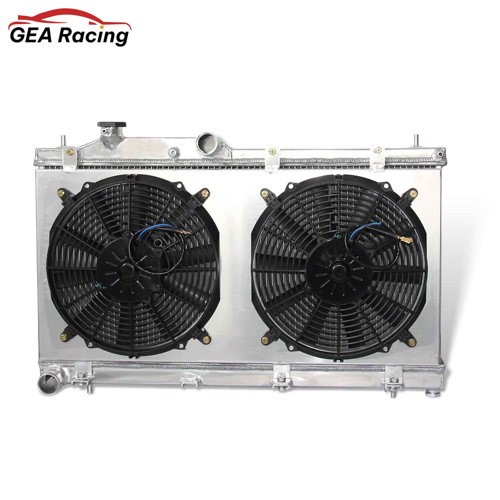 Aluminum radiator fan shroud 2-row front mounting points Subaru Impreza WRX STI GT (2009-2015) Pressure Tested