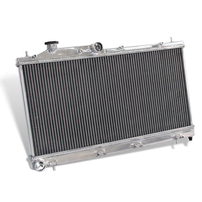 Aluminum radiator 2-row left side view Subaru Outback WRX Legacy VA (2010-2020) Pressure Tested