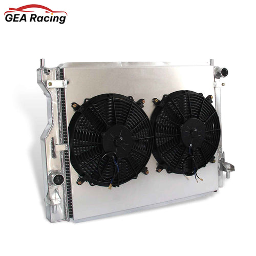 Aerospace-Grade TIG Welded Left Side - High-Flow Radiator with Dual Fan Shroud for Mustang GT 5.0L V8