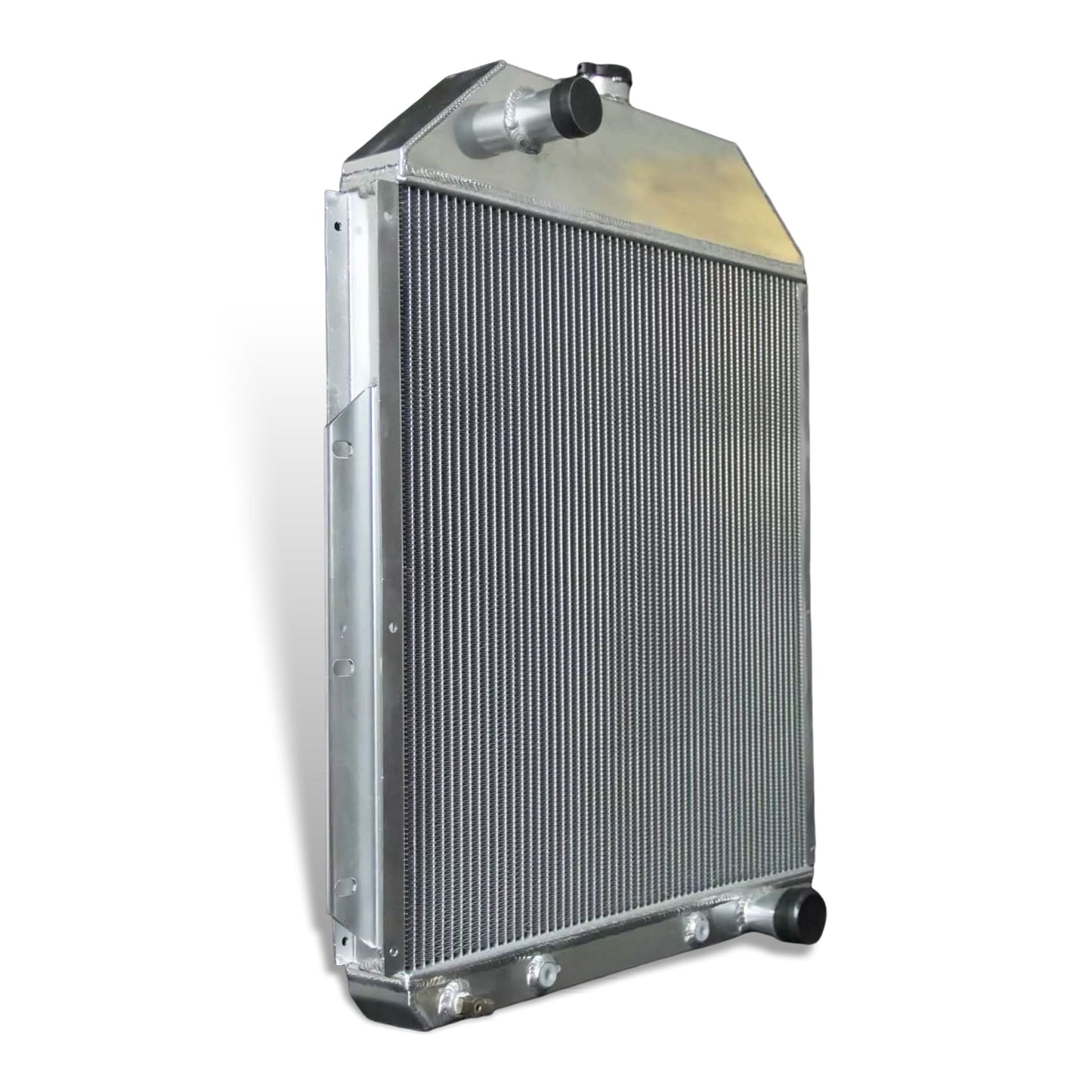 Reinforced Left Side with 3.2mm Core - TIG Welded Aluminum Radiator for 1947-1953 Chevy Advance-Design F2 Farm Truck Cooling