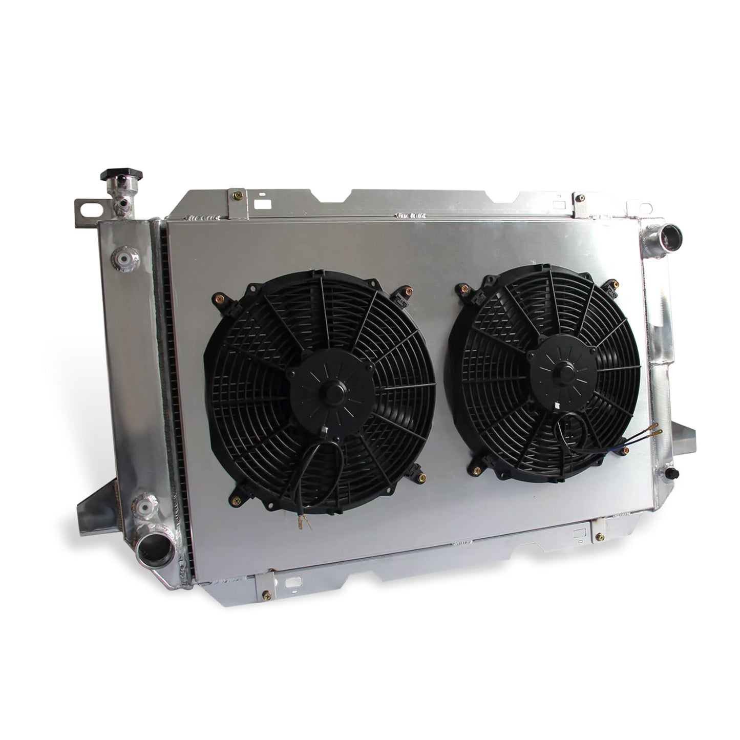 TIG-Welded Radiator & Fan Shroud Left Side 1985-1997 Ford Bronco/F-150 to F-450 7.5L V8
