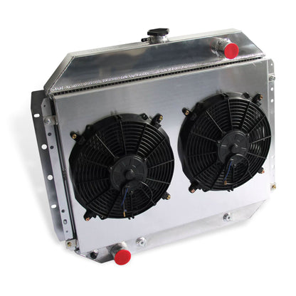 TIG-Welded Radiator Left Cross Section & Fan Shroud for 1968-1979 Ford Bronco/F-100/Ranger 6.6L V8