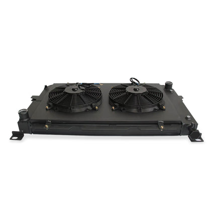 Top Front View High-Efficiency Cooling Fins and Fan Shroud Configuration - 3 Row Radiator for Ford F-150/F-250/F-350 1985-1997