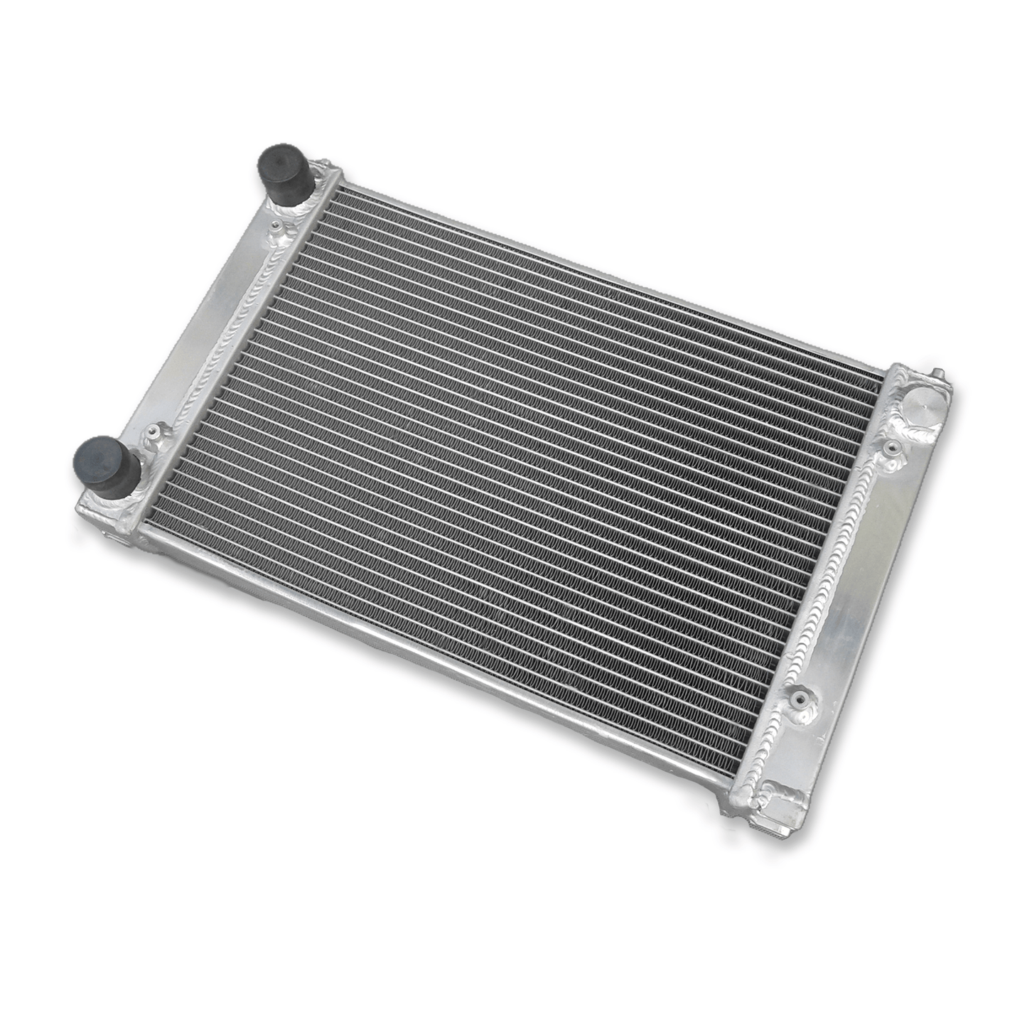 Top-down view of the radiator for the VW MK2 GTI and other 16V models, displaying the filler neck and robust upper tank construction.