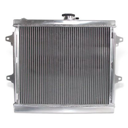 Aluminum radiator 2-row core back view Toyota 4Runner (1984-1995) OEM Mounts