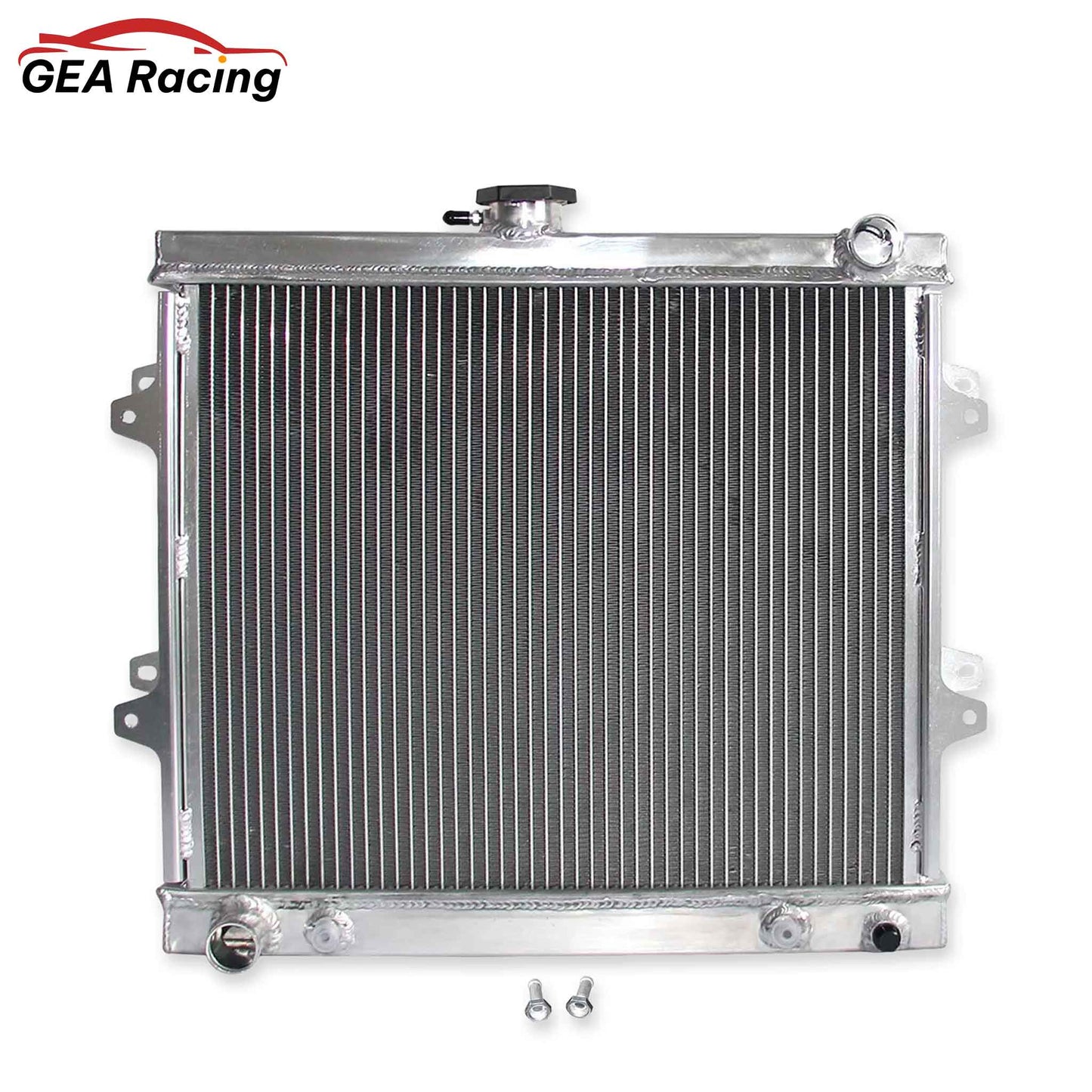 Aluminum radiator 2-row core front mounting points Toyota 4Runner (1984-1995) Pressure Tested