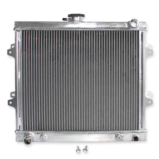 Aluminum radiator 2-row core front mounting points Toyota 4Runner (1984-1995) Pressure Tested