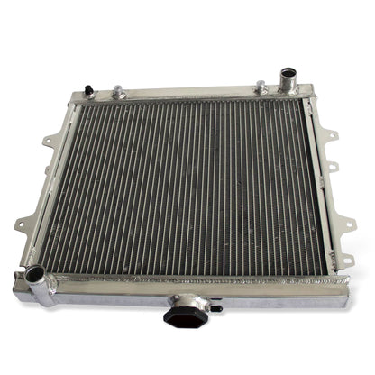 Aluminum radiator 2-row core top rear view Toyota 4Runner (1984-1995) OEM Mounts