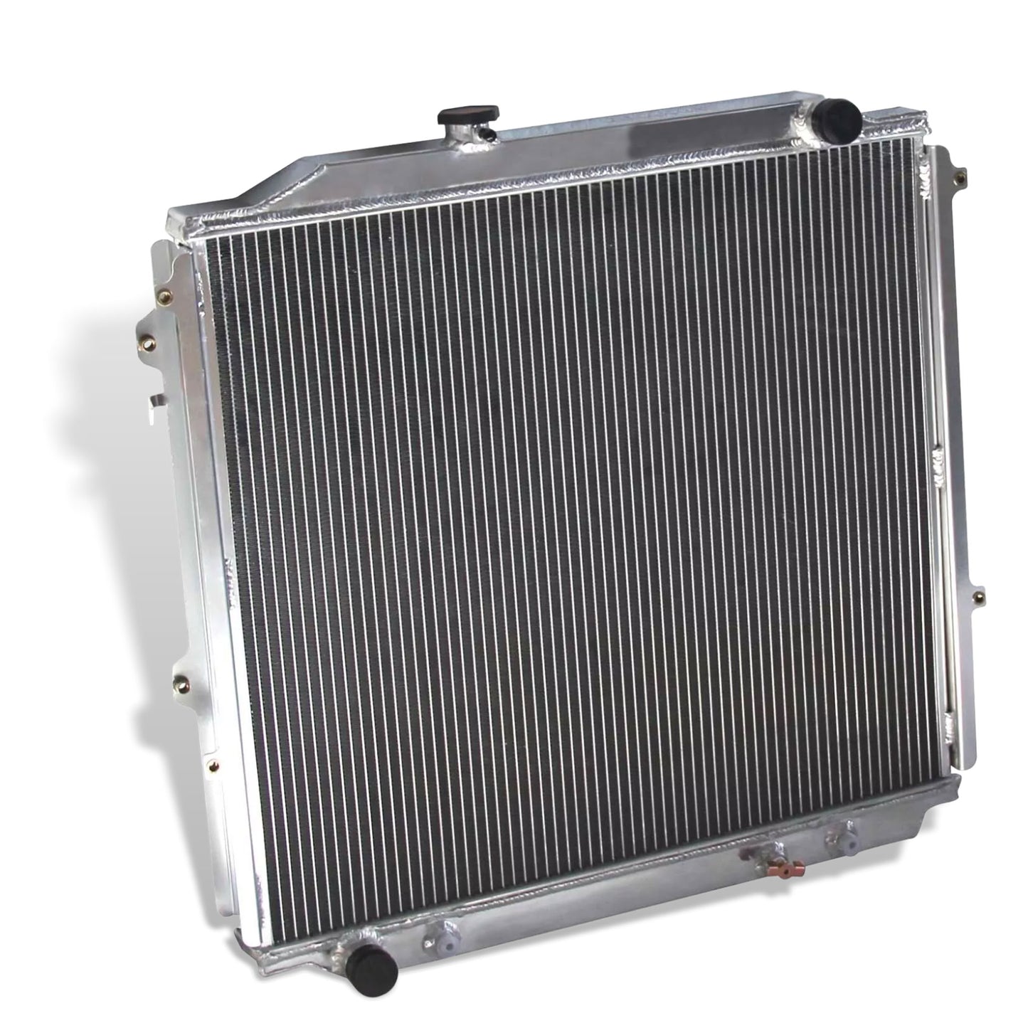 Aluminum radiator 2-row left side view Toyota 4Runner Limited (1996-2003) OEM Mounts