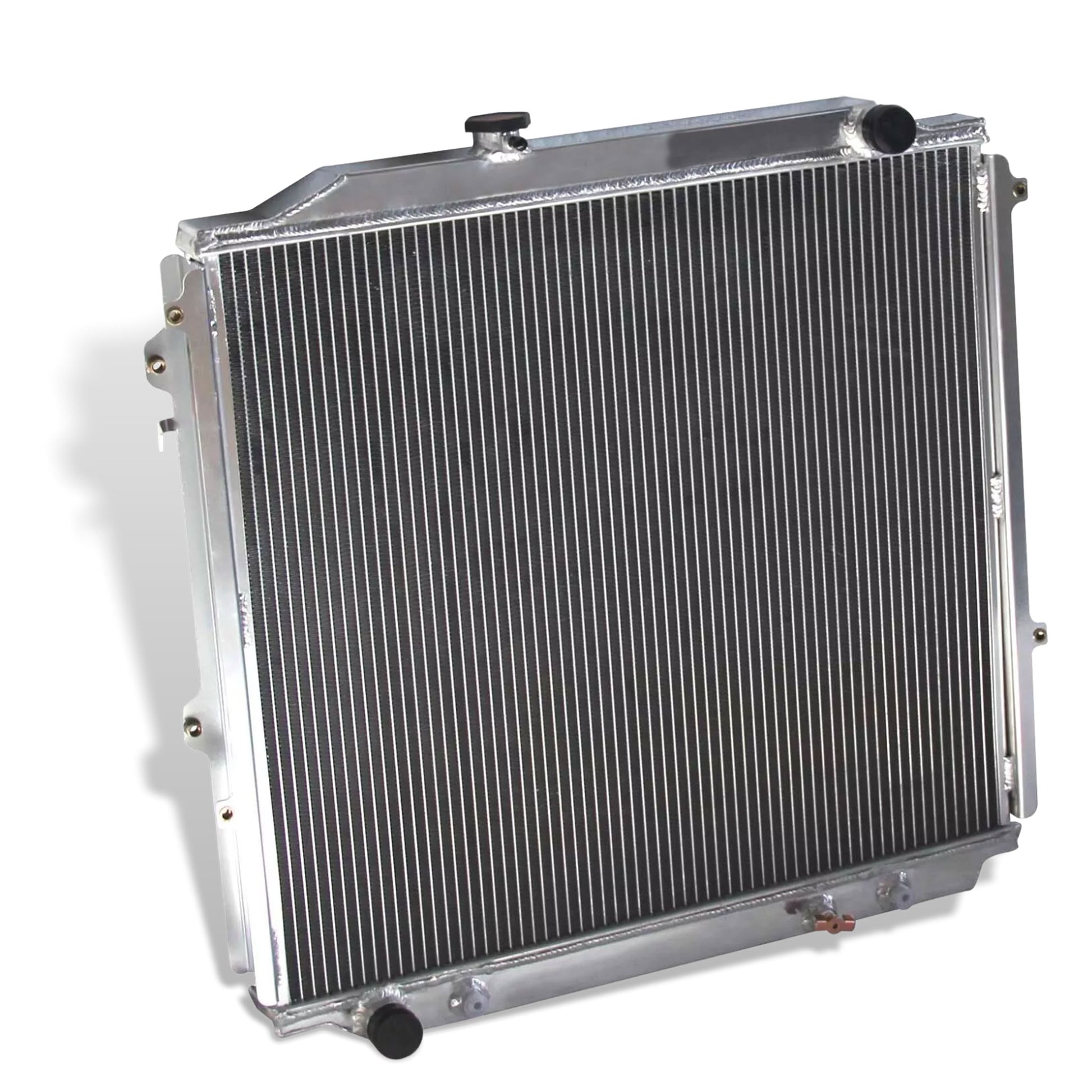 Aluminum radiator 2-row left side view Toyota 4Runner Limited (1996-2003) OEM Mounts