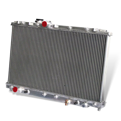 Aluminum radiator 2-row core right side view Toyota Altezza (1998) Direct Fit