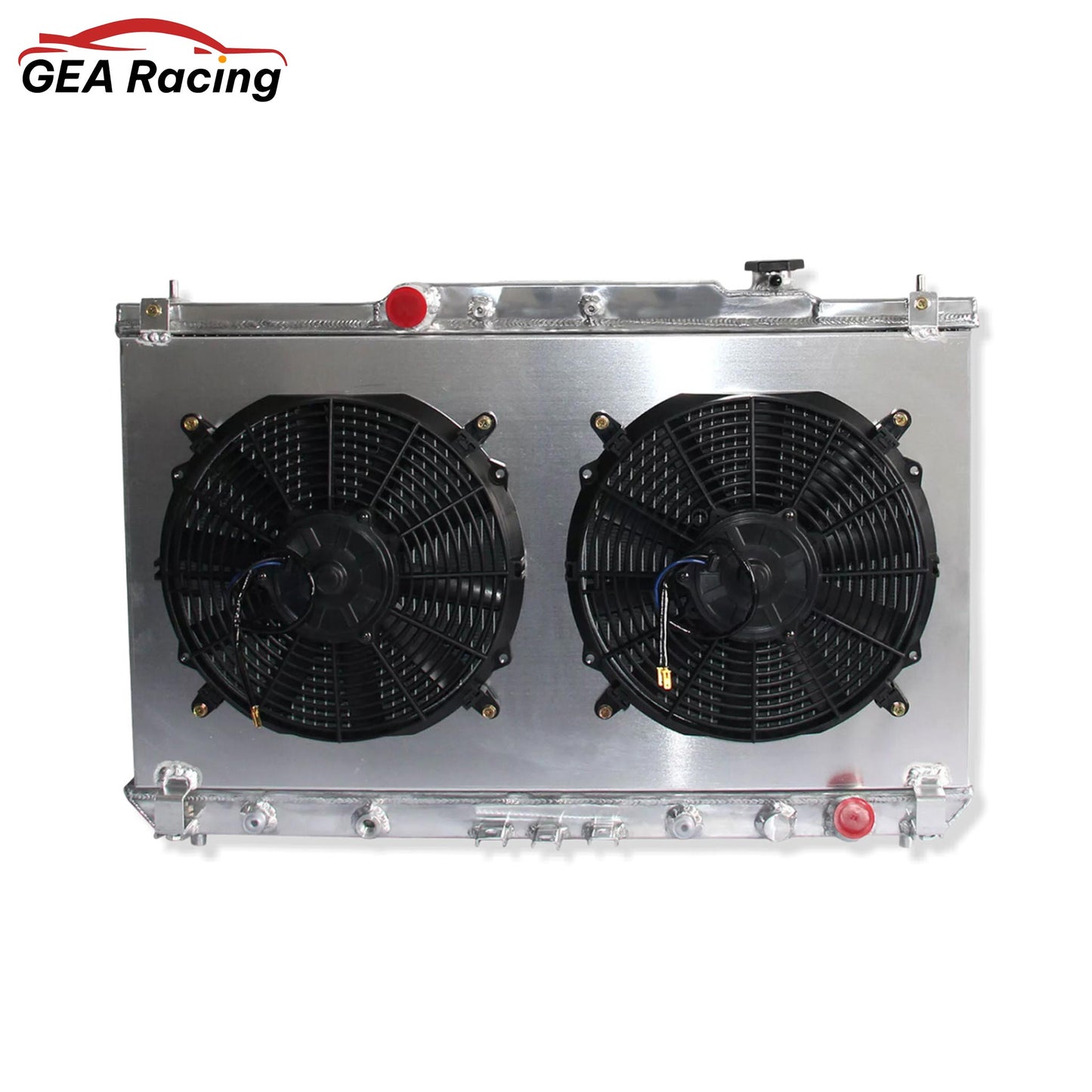 Aluminum fan shroud 2-row 34mm core front mounting points Toyota Camry Solara (1997-2001) Pressure Tested