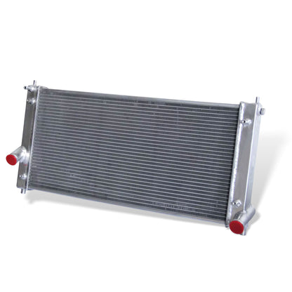 Aluminum radiator 2-row right side view Toyota Celica (2000-2005) OEM Mounts