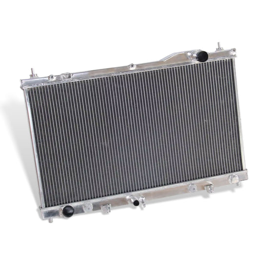 Aluminum radiator 2-row left rear view Toyota Lexus Camry ES300 ES330 (2002-2008) OEM Mounts