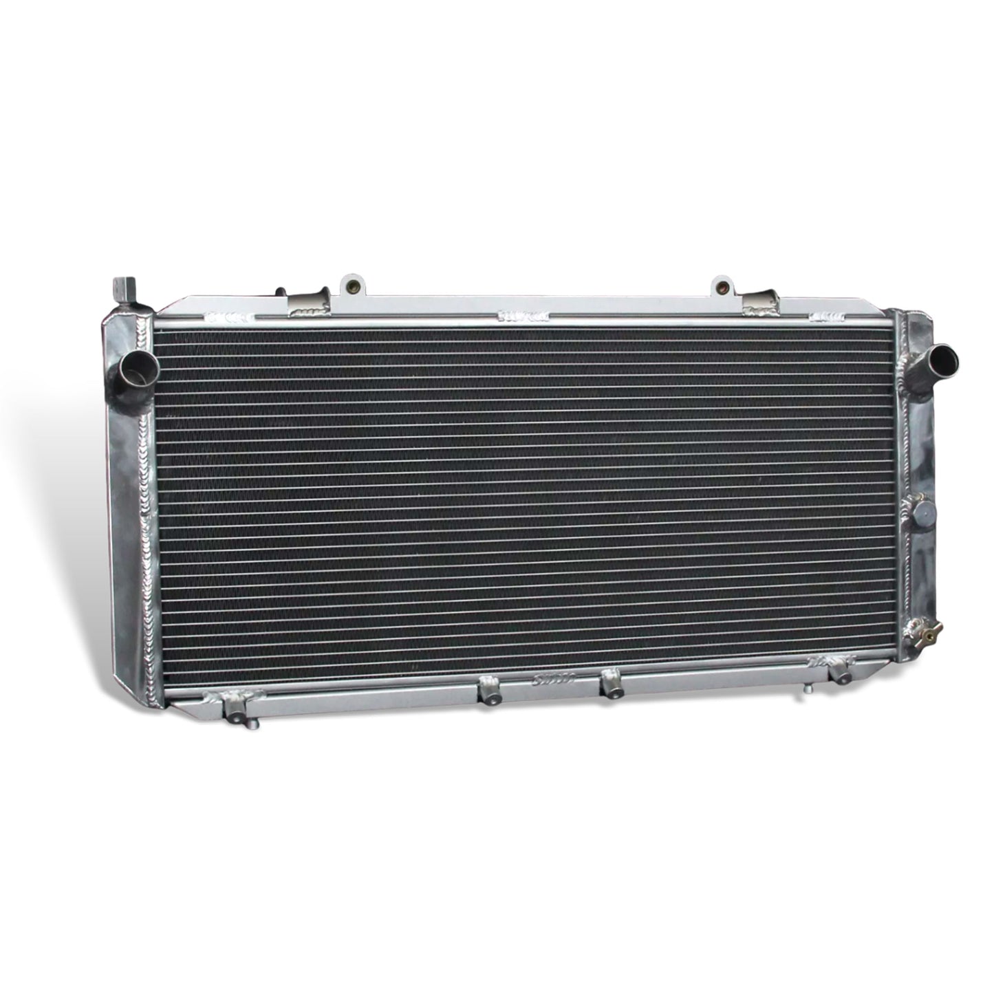 Aluminum radiator 2-row core left side view Toyota MR2 (1991-1995) Direct Fit