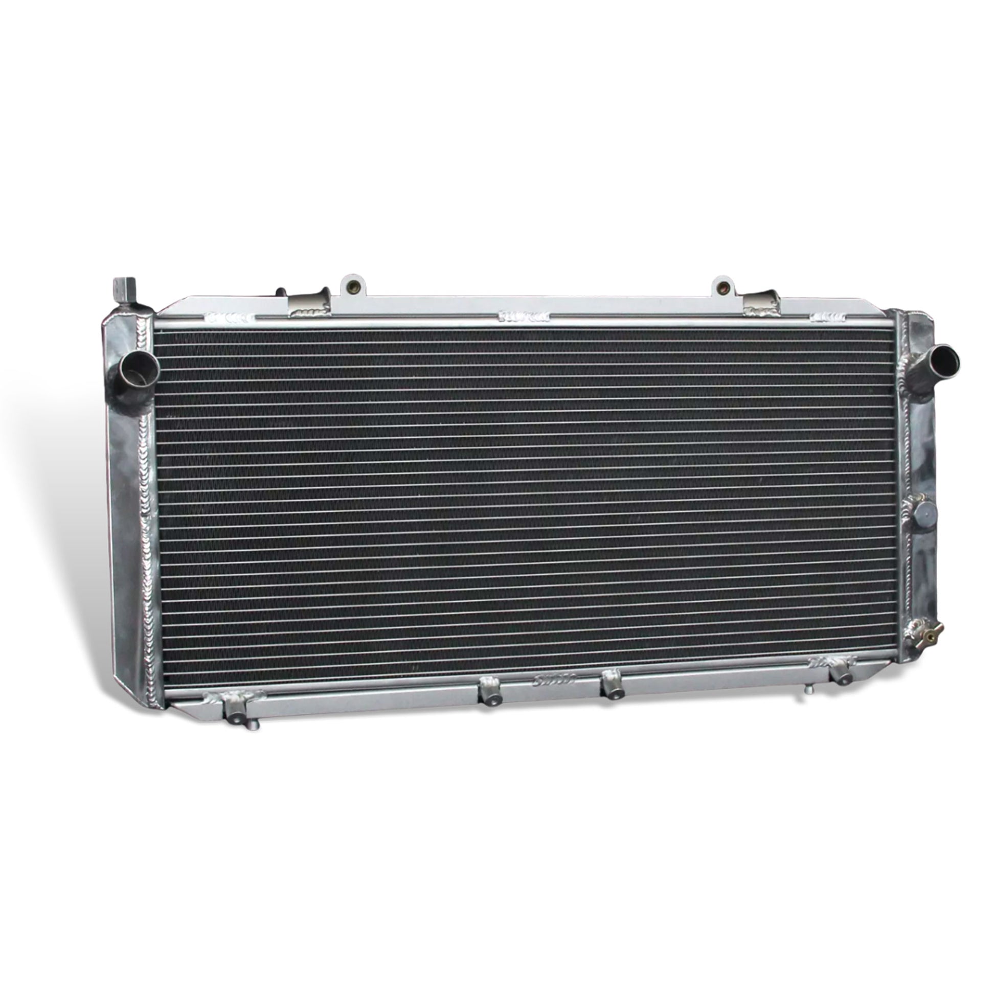 Aluminum radiator 2-row core left side view Toyota MR2 (1991-1995) Direct Fit