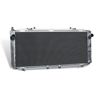 Aluminum radiator 2-row core left side view Toyota MR2 (1991-1995) Direct Fit