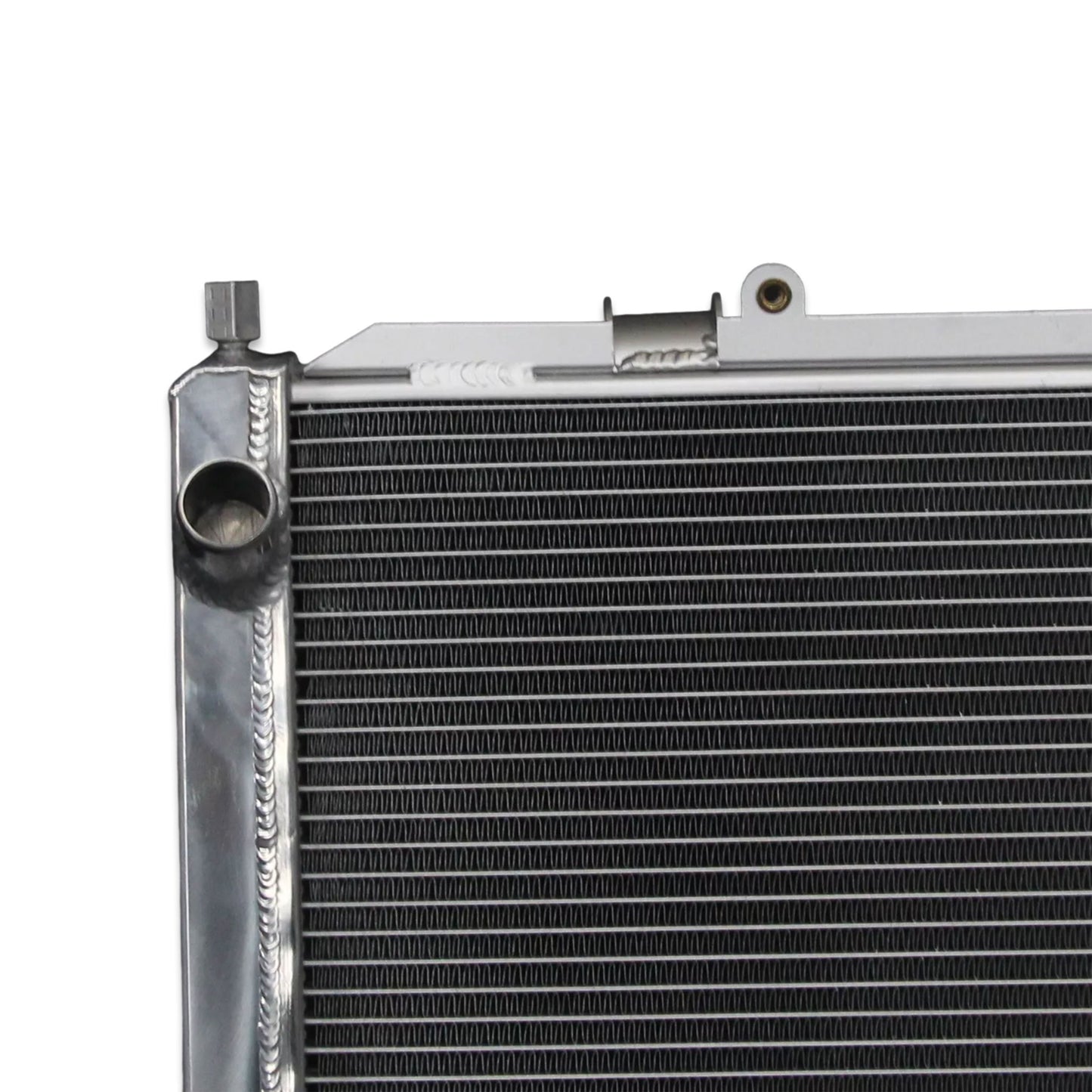 Aluminum radiator 2-row core top view Toyota MR2 (1991-1995) Pressure Tested