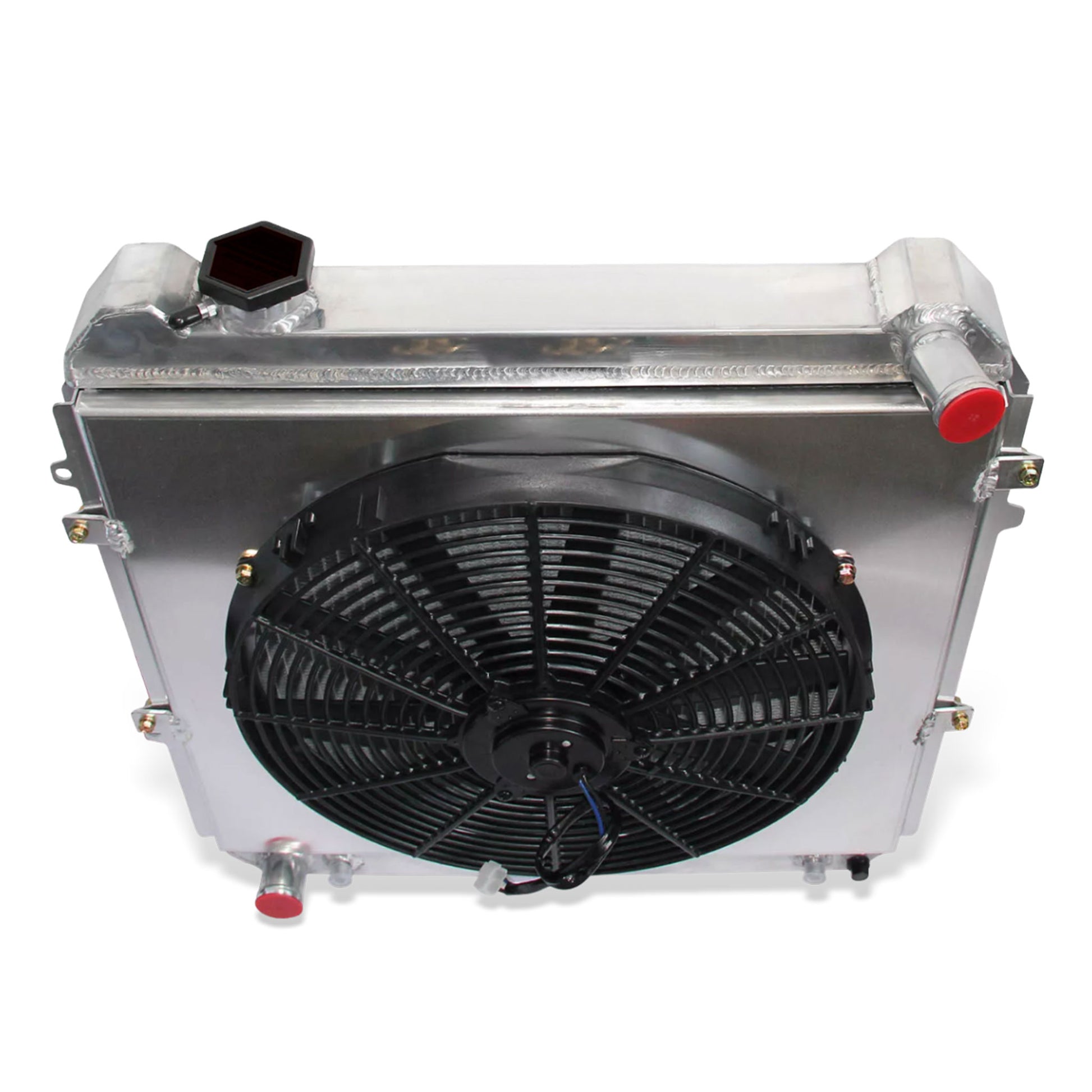 Aluminum fan shroud top rear view Toyota Pickup 4Runner (1988-1995) OEM Mounts