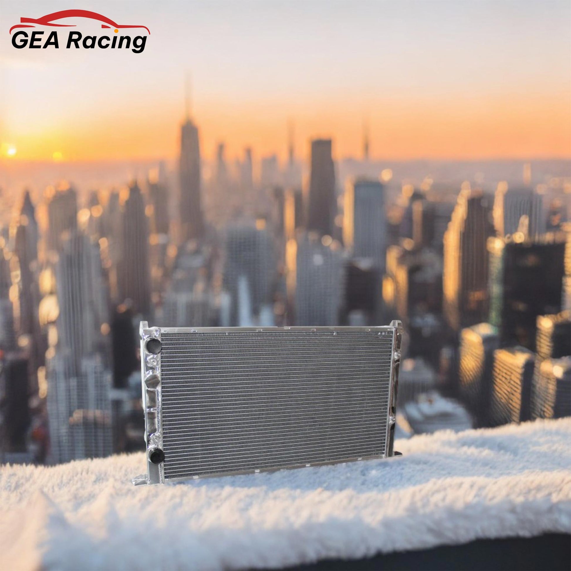 Installed View of 2-Row Aluminum Radiator for Volkswagen Golf & Jetta (1994–1998) 2.8L V6 MT