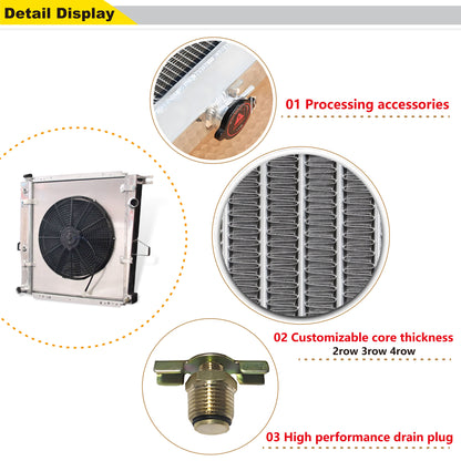 Powder-Coated Radiator Welded Seam Detail 4.0L V6 (2000-2001) 40% Cooling Efficiency