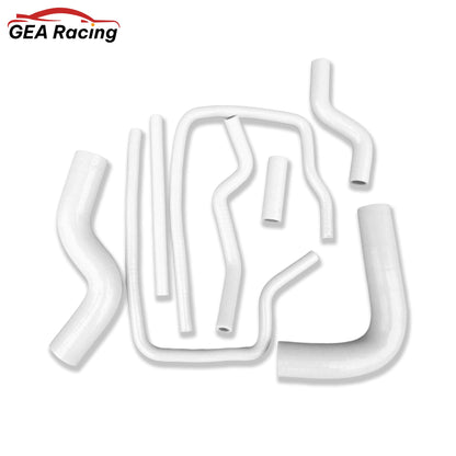White silicone radiator hoses for Subaru GC8 GF8 WRX STI EJ20 1996–2000, heat-resistant coolant system parts