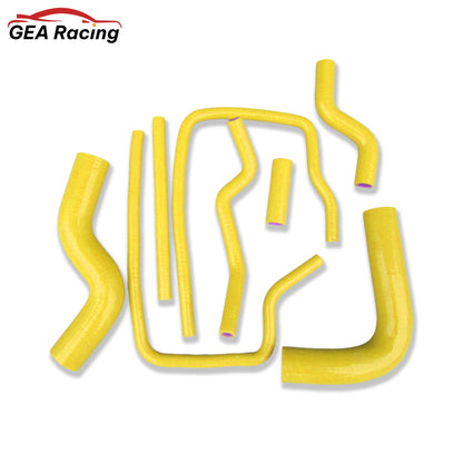 Yellow silicone radiator hose set for Subaru Impreza GC8 GF8 WRX STI EJ20 (1996–2000), high-temp performance hoses